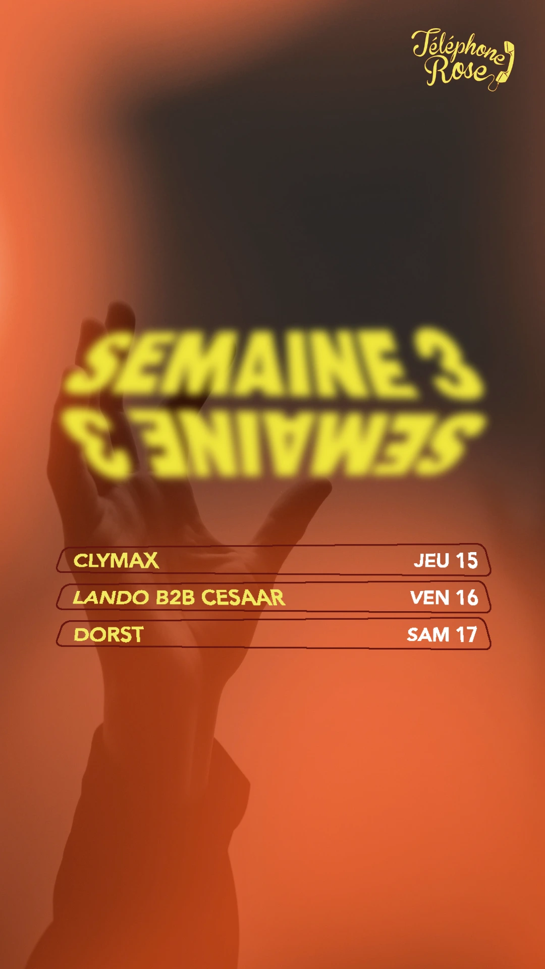 15, 16 et 17 Octobre
